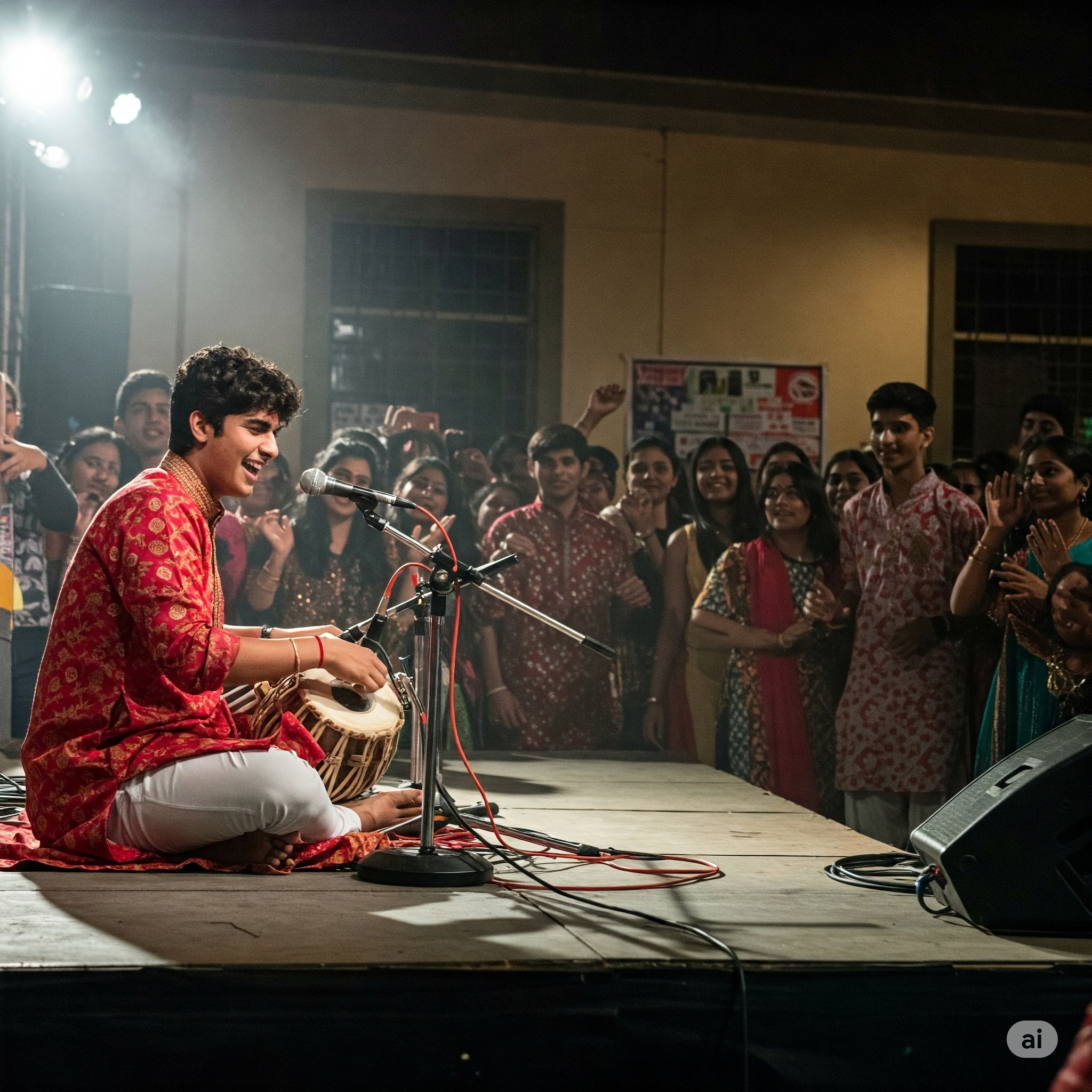 Achin Nischal performing live as a top live singer in Bhopal