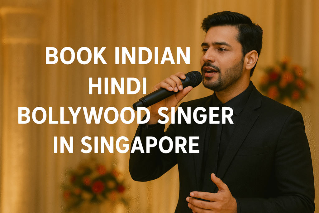 Book Indian Hindi Bollywood Singer in Singapore performing live at a wedding and corporate event.