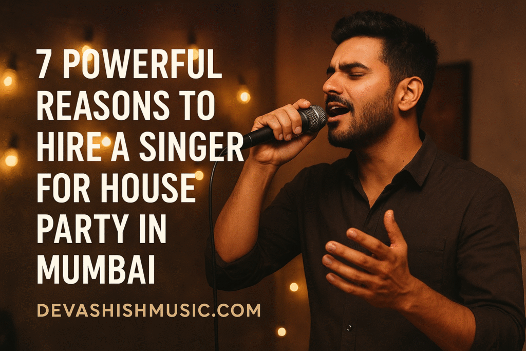 Singer for house party in Mumbai performing live at a private event