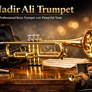 Nadir Ali trumpet professional brass instrument with powerful tone and polished finish