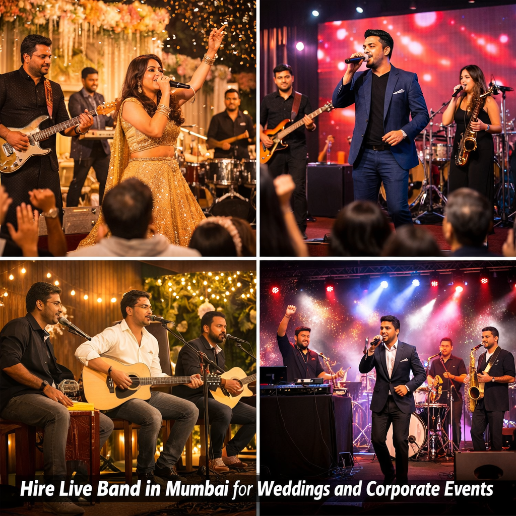 Hire Live Band in Mumbai for weddings and corporate events performance