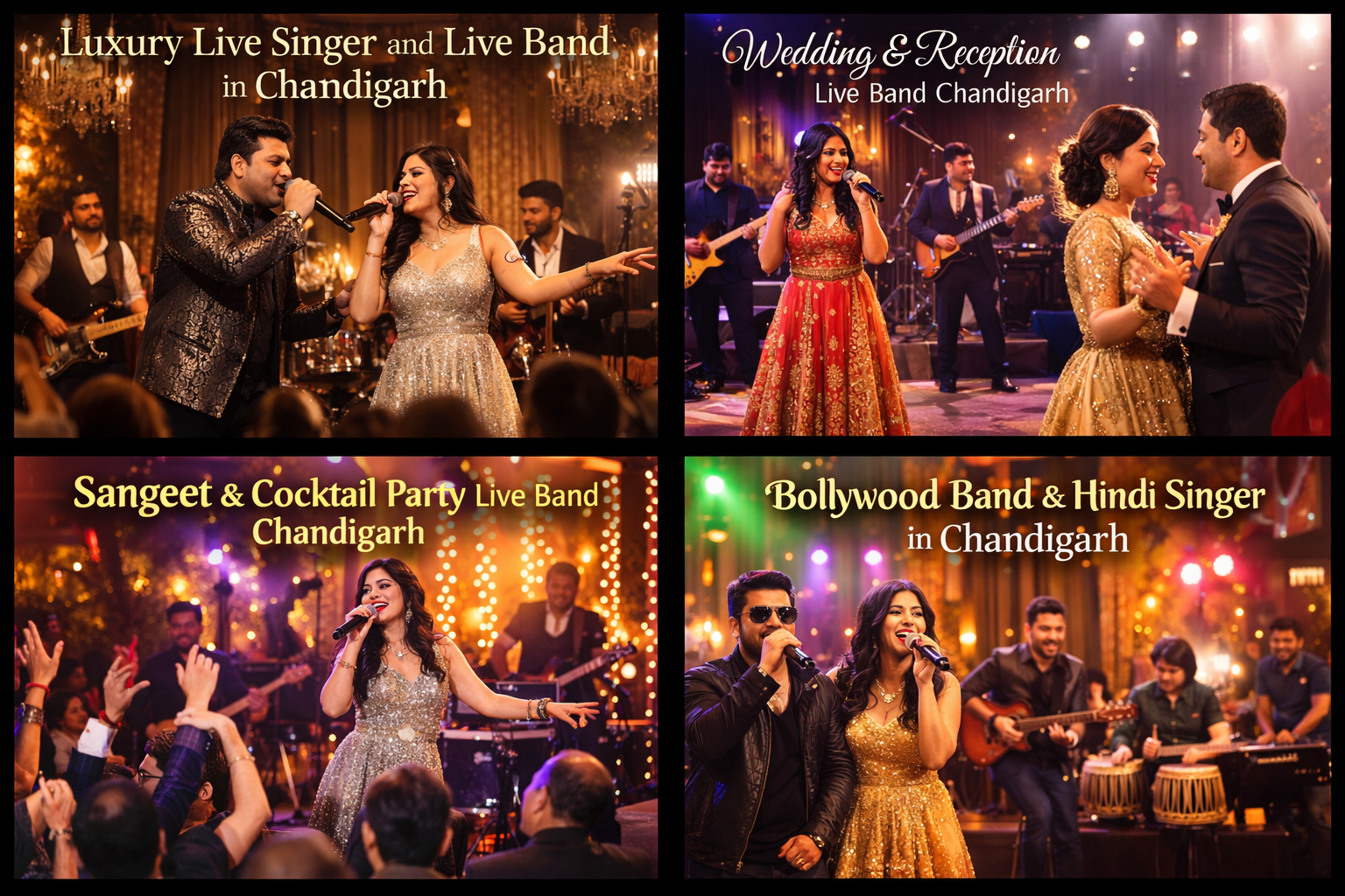 Luxury Live Singer and Live Band in Chandigarh – Wedding, Sangeet & Cocktail Performances
