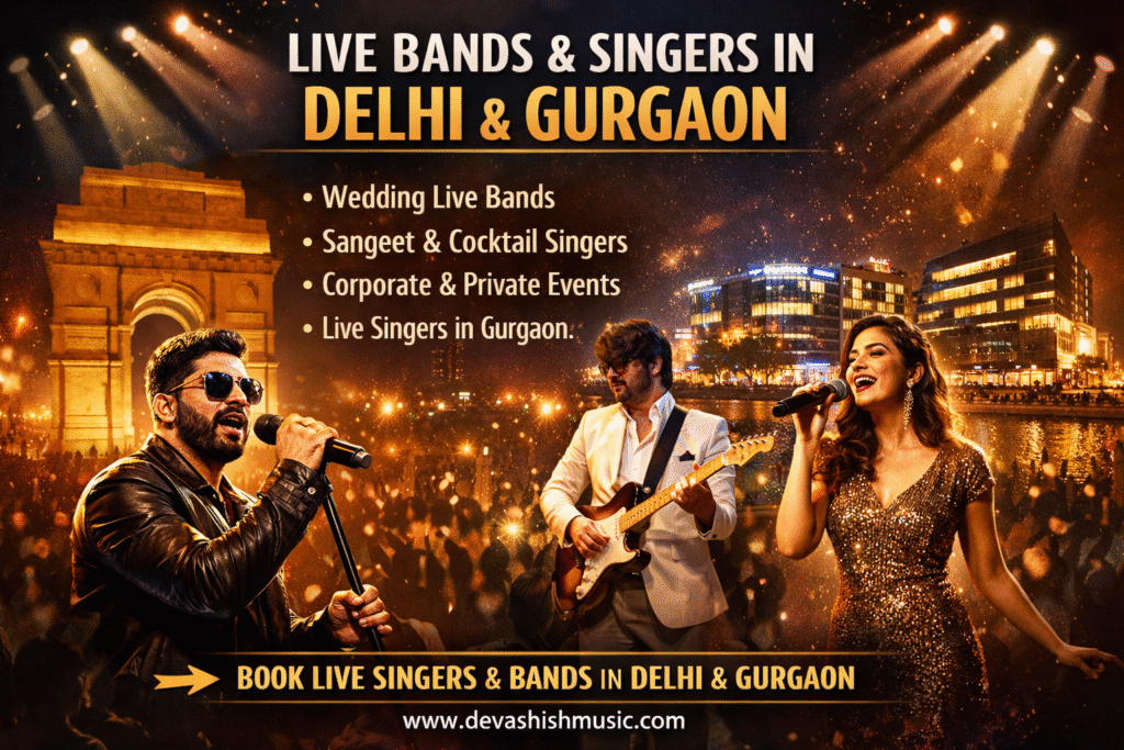LiPremium wedding singer Gurgaon performing live at wedding celebration