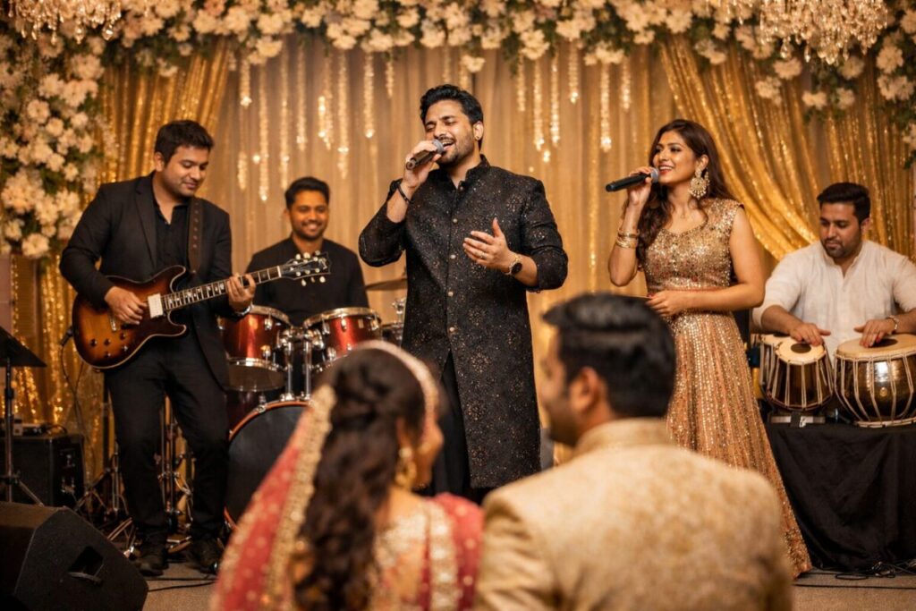 Bollywood Band in Dubai performing live at a luxury wedding event