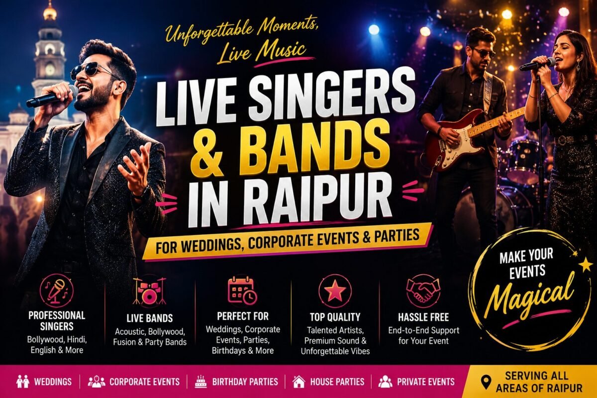 Hire Live Singer in Raipur - Devashish Music performing Bollywood songs at a wedding event
